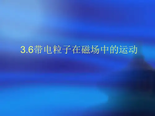 带电粒子在匀强磁场中的运动