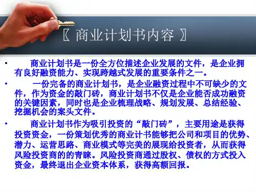 新能源汽车项目商业计划书