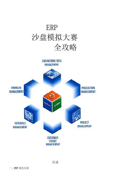 ERP沙盘模拟攻略