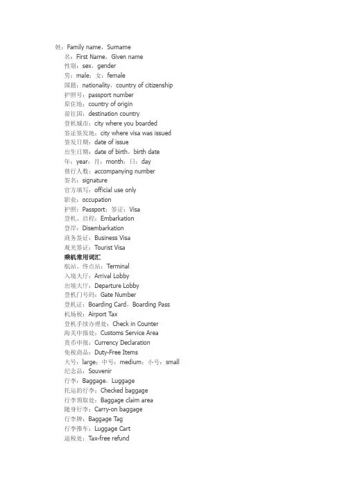 旅游常用英语泰语