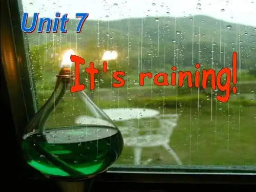 2014年春人教版七年级下册Unit 7 It's_raining period 1