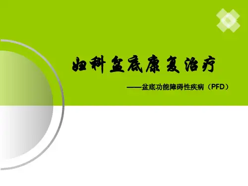 妇科盆底康复治疗ppt课件