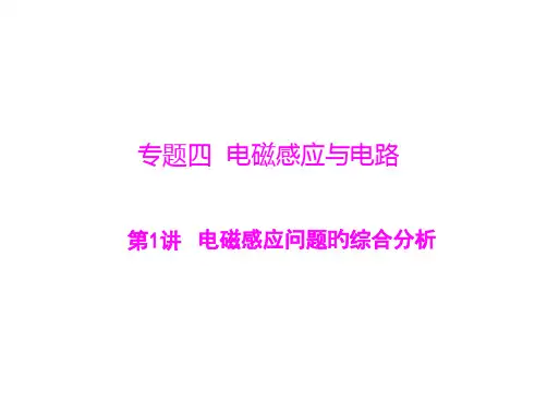 电磁感应问题的综合分析