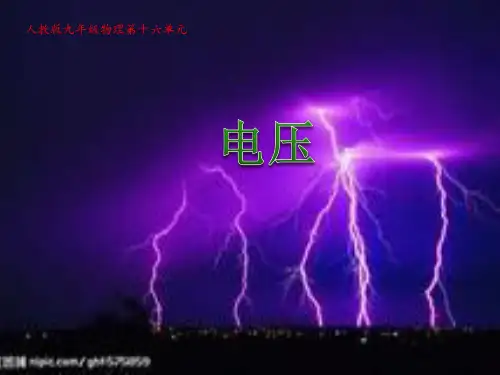 人教版-物理-九年级全一册物理16.1电压课件