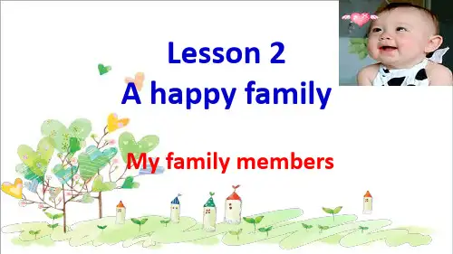 初中英语七年级上册《StarterLesson 2 A happy family》 (3)