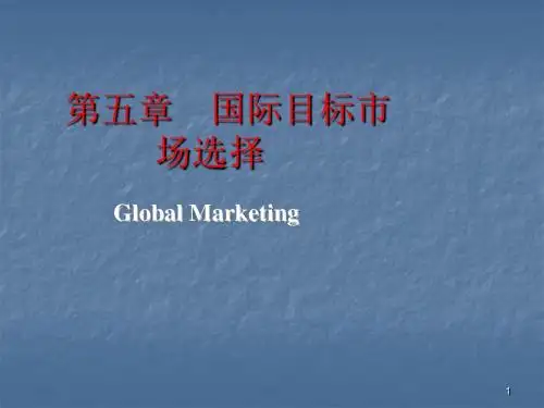 国际目标市场定位ppt课件