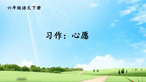 部编版六年级语文下册习作《心愿》精美课件(共51张PPT)