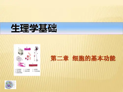 生理学 第二章 细胞的基本功能