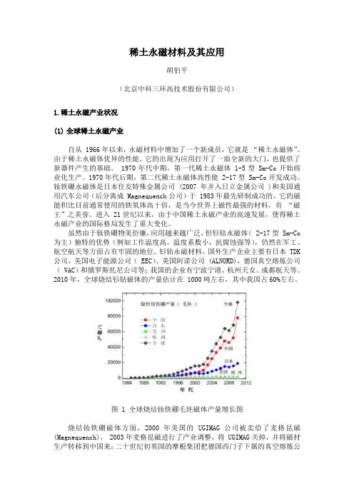 稀土永磁材料及应用