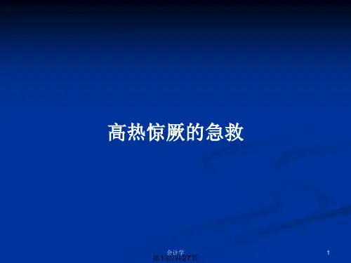 高热惊厥的急救PPT教案