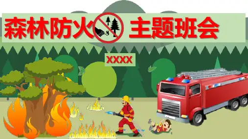 森林防火主题班会PPT课件