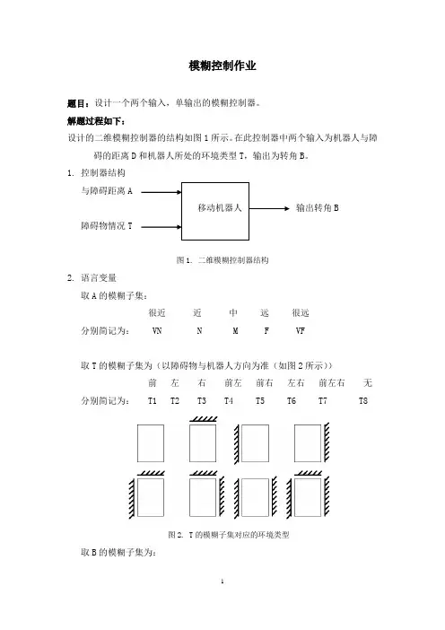 模糊控制作业