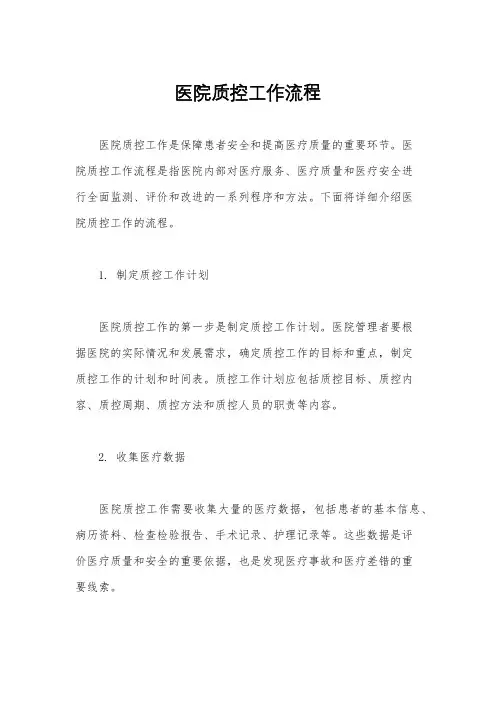 医院质控工作流程