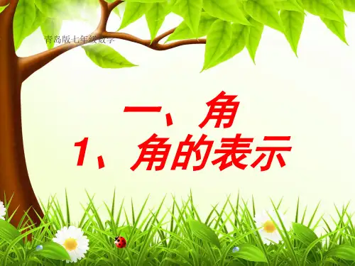 数学七年级下册--第一章8、角的表示