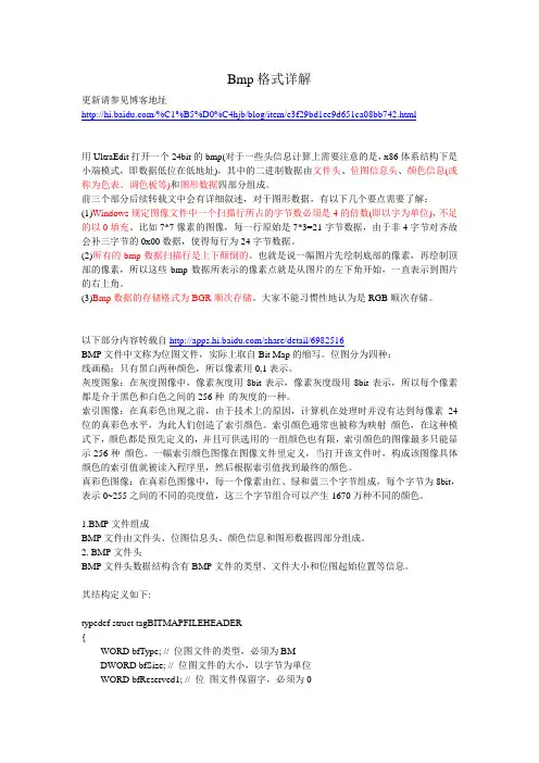 bmp格式详解