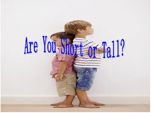 四年级英语下册课件-Lesson 14 Are You Short or Tall(22)-冀教版