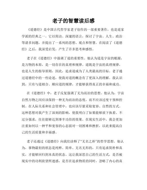 老子的智慧读后感
