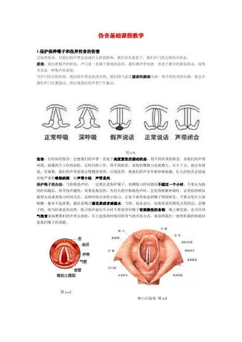 伪音基础课程教学资料