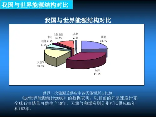 我国能源资源与世界对比