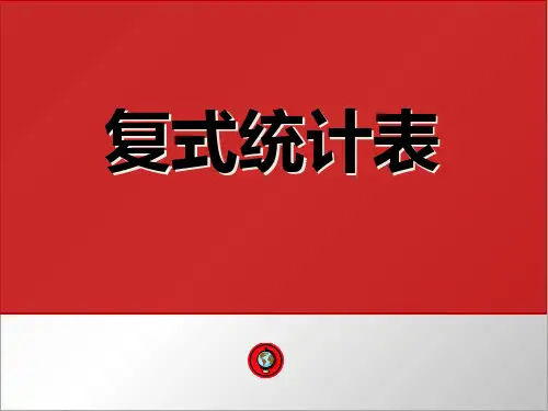 人教新课标三年级下册数学课件：3复式统计表(共24张PPT)