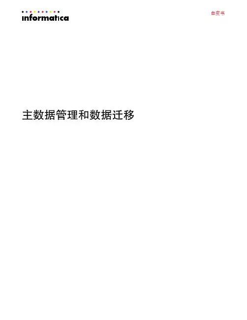 主数据管理和数据迁移-Informatica