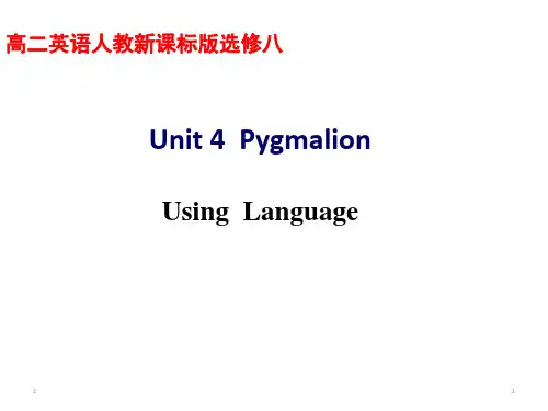 人教课标版高中英语选修8Unit4Using Language (共23张PPT)