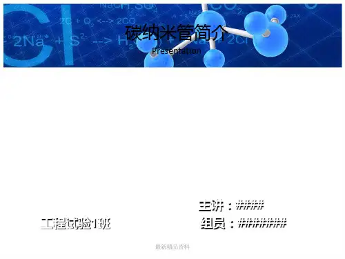 碳纳米管简介PPT课件