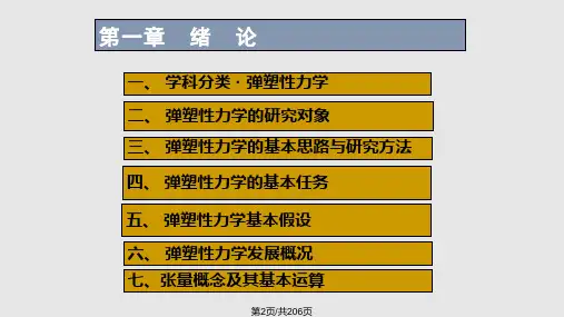 弹塑性力学基础