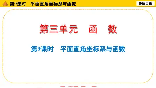 中考数学一轮复习：第9课时平面直角坐标系与函数课件
