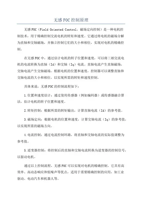 无感FOC控制原理