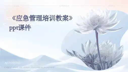 《应急管理培训教案》课件