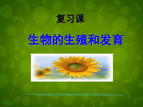 2014-2015学年八年级生物下册 第七单元 第一章 生物的生殖和发育课件 新人教版