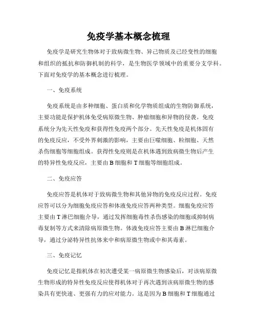 免疫学基本概念梳理