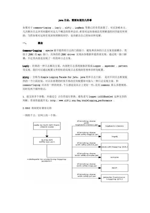 logback日志输出资料