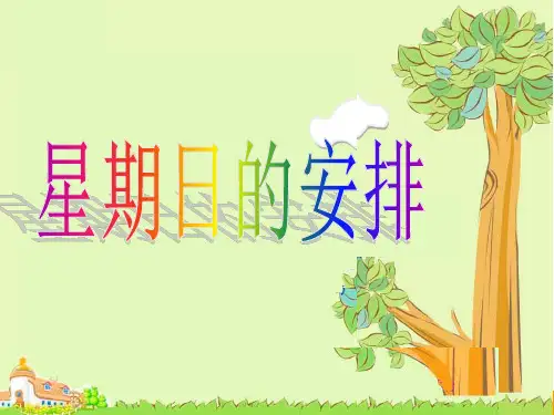 新北师大版五年级数学下册《 分数加减法  星期日的安排》公开课课件_16