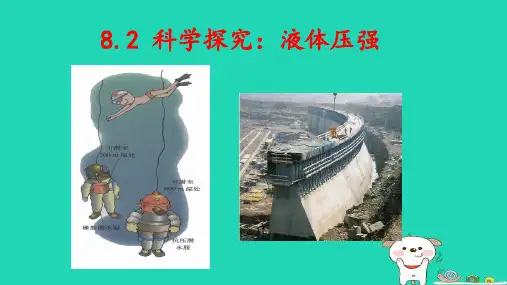 八年级物理下册第八章压强第二节科学探究：液体的压强上课pptx课件新版沪科版