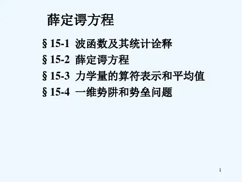 大学物理波函数