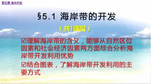 人教版选修二海岸带的开发PPT优秀课件