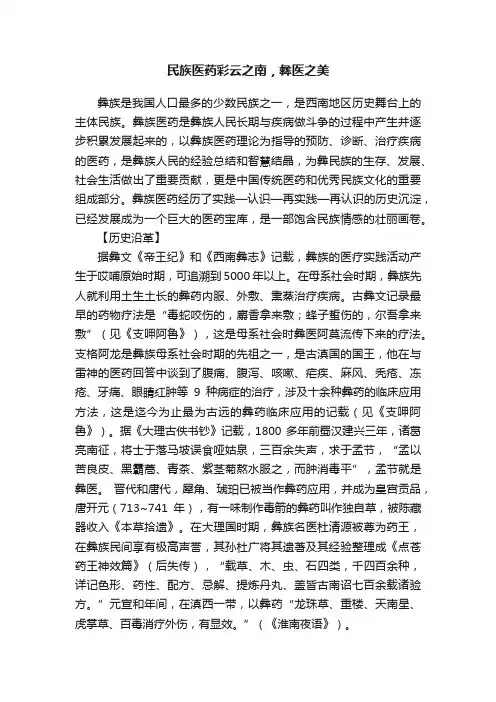 民族医药彩云之南，彝医之美