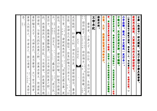 (完整word版)古籍样式排版模板