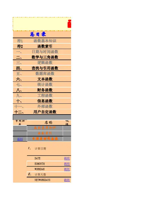 Excel函数实用大全【实例讲解】