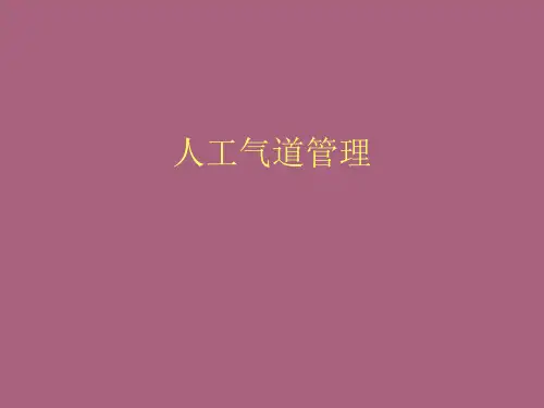 《人工气道管理》ppt课件