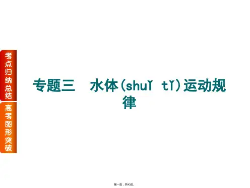 高考复习方案届高考地理全国卷地区专用二轮专题复习课件专题三水体运动规律