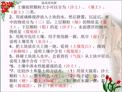 三年级下科学肥沃的土壤苏教版PPT 优秀课件