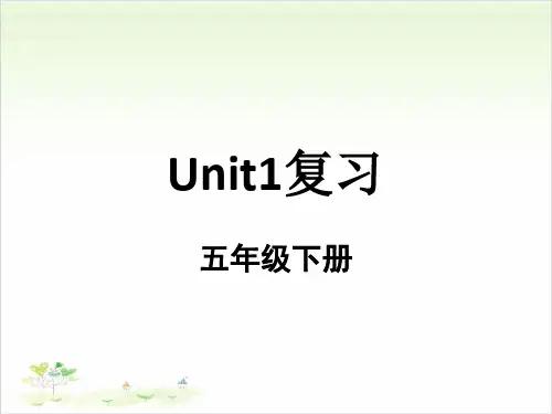 五年级英语复习公开课-unit1 Cinderella 译林版课件下载