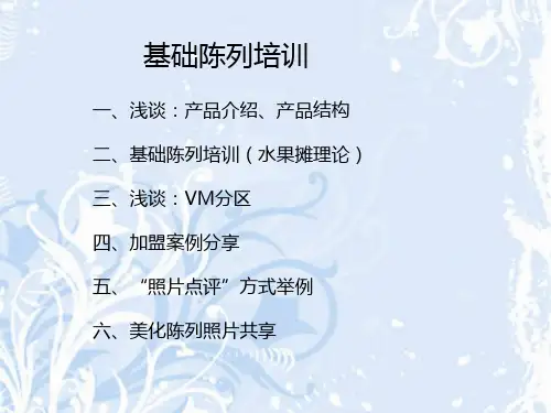 服装培训基础陈列理论-资料