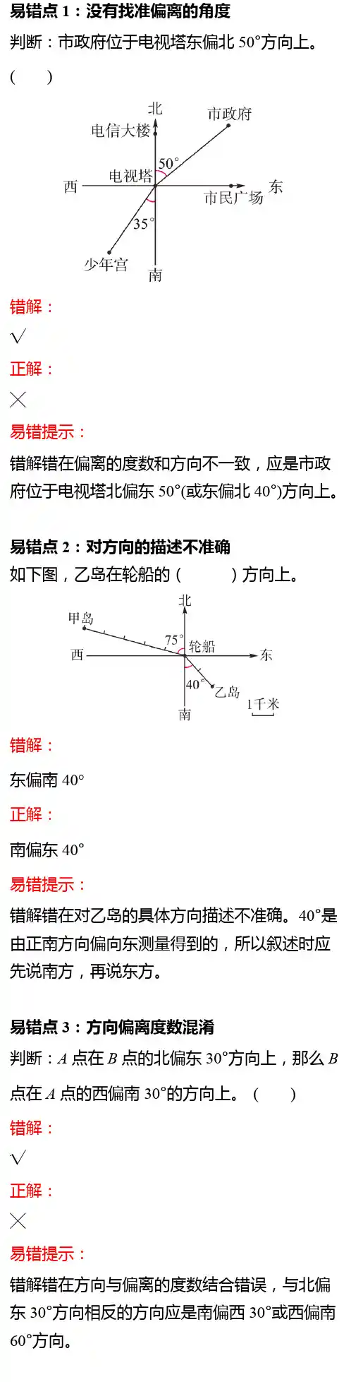 北师大数学五年级下期末考试单元_6易错点知识总结(考前必看)