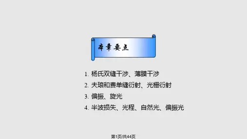 大学物理波动光学PPT课件