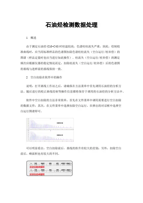 石油烃检测数据处理