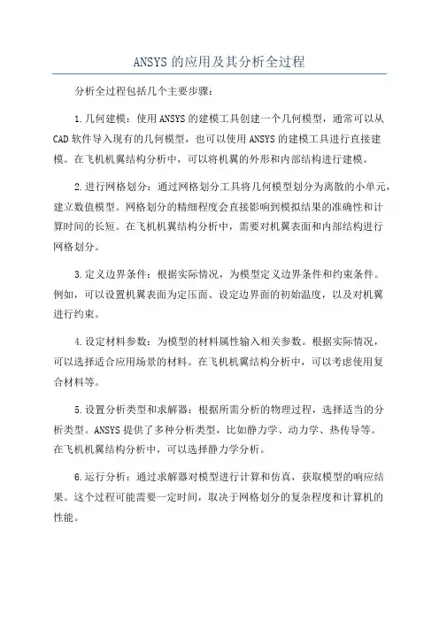ANSYS的应用及其分析全过程
